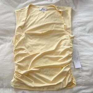 Butter Yellow Sleeveless Top